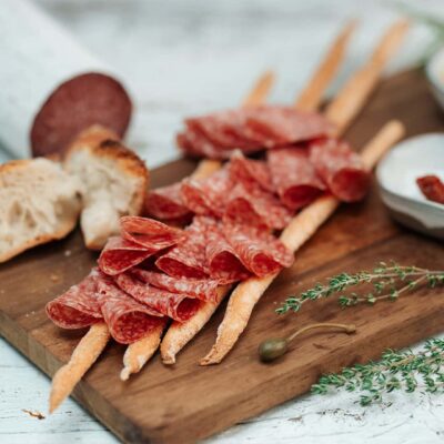 Mailänder Salami geschnitten