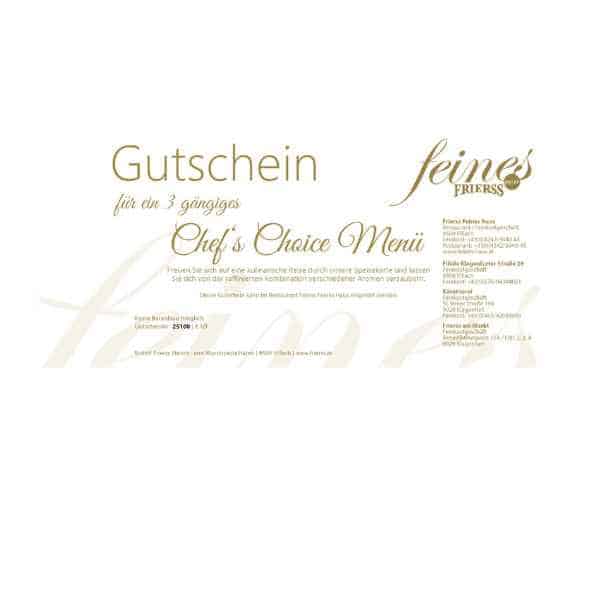 Gutschein 4-Gang Chef´s Choice Menü Frierss Feines Haus – Bild 2